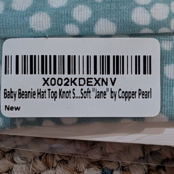 Set of three NWT Copper Pearl Top Knot Hats - Gender Neutral - Picture 7 of 7